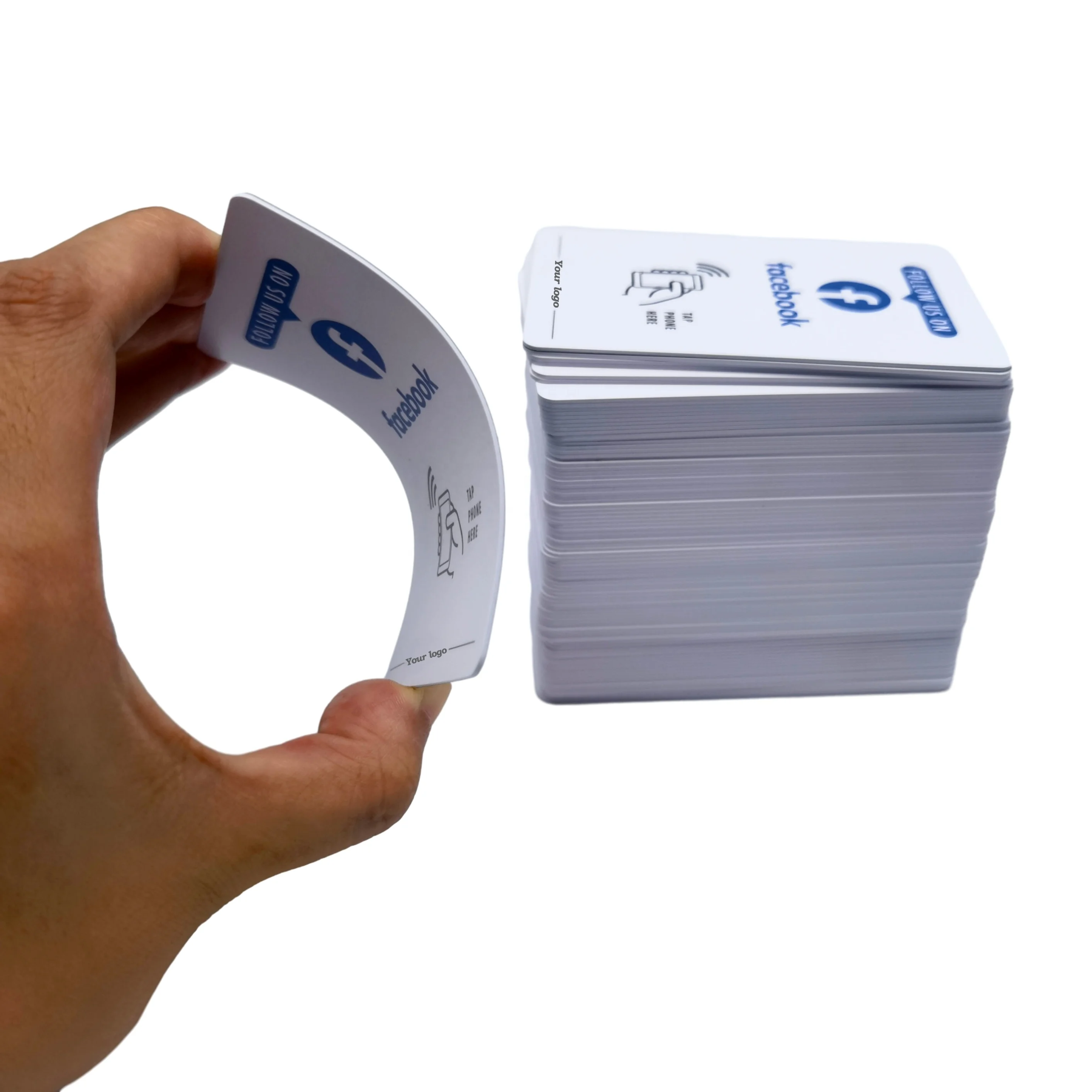 Custom Touchless Nfc Tag Cards Tappable Google Review Cards Pvc Card With Chip NTAG215