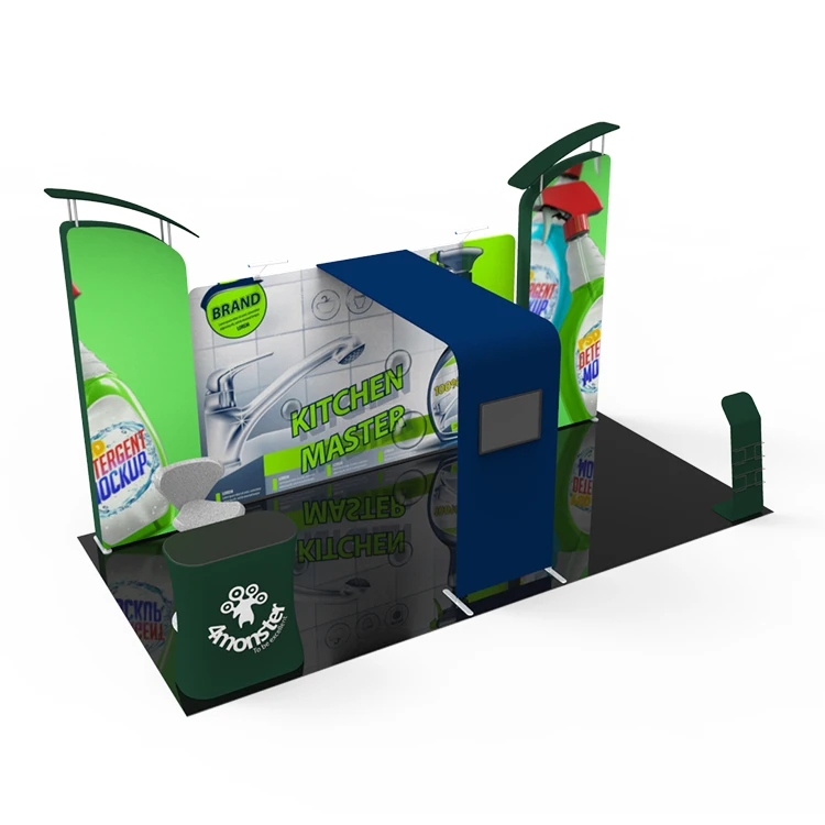custom design exhibition booth portable aluminum trade show stand system 10 by 20 tradeshow booth