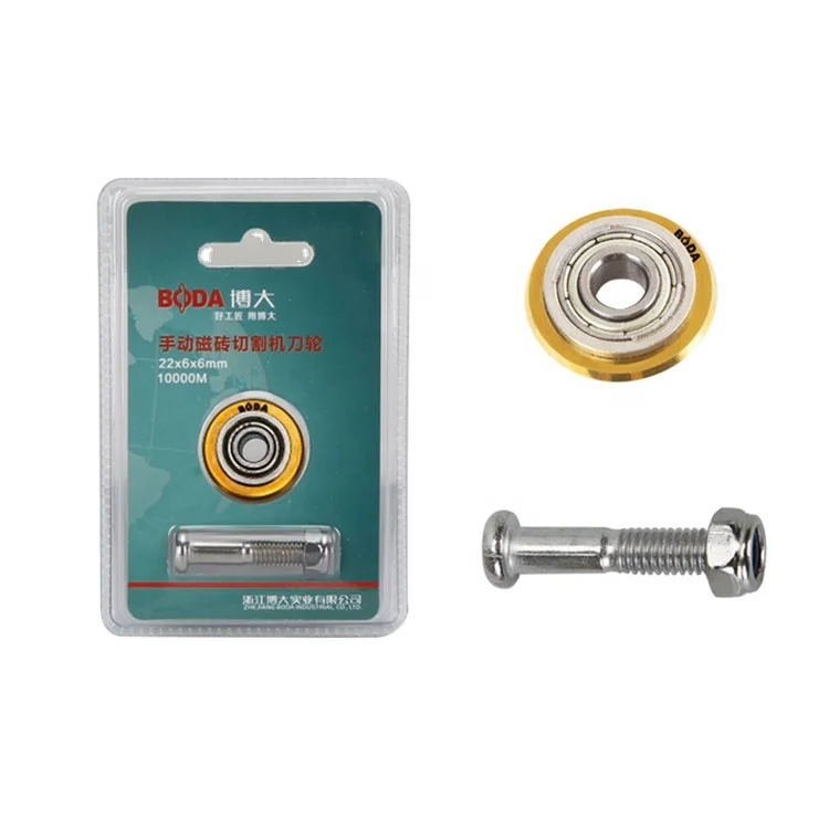 Boda high quality alloy cutter head sharp circle manual ceramic tile cutter knife wheel