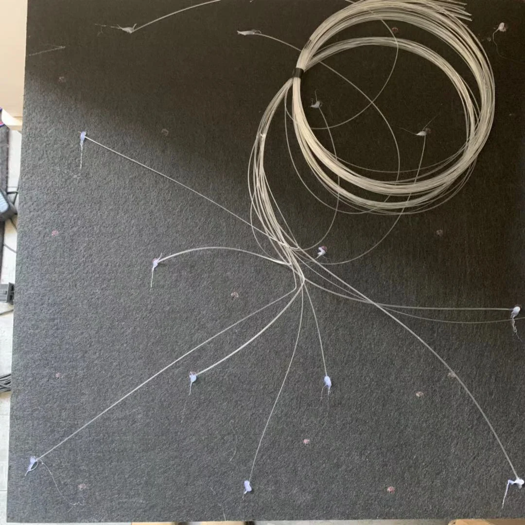 
DIY twinkle fibre optic star ceiling light panel 