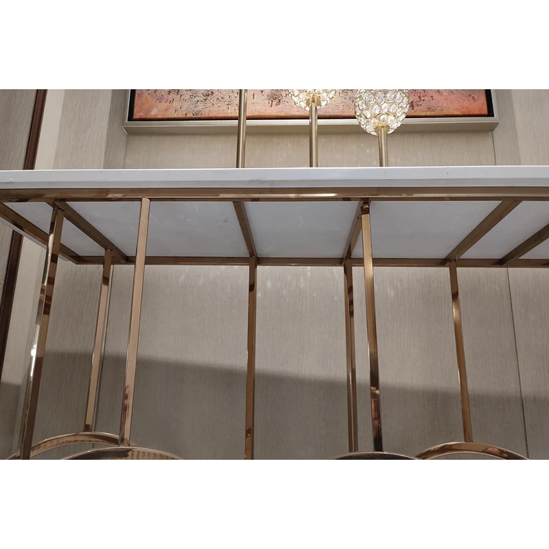 2022 Foshan Modern HBA Interior Design Console Table with Marble Top