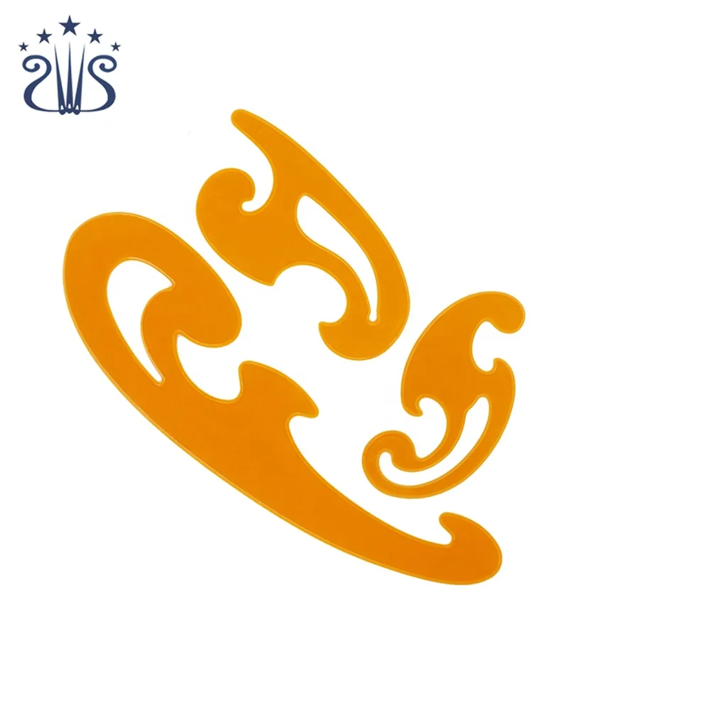 RTS Patchwork Tempate Three Piece of Cloud Ruler&Comic Tailor Clothing Design Curve Ruler