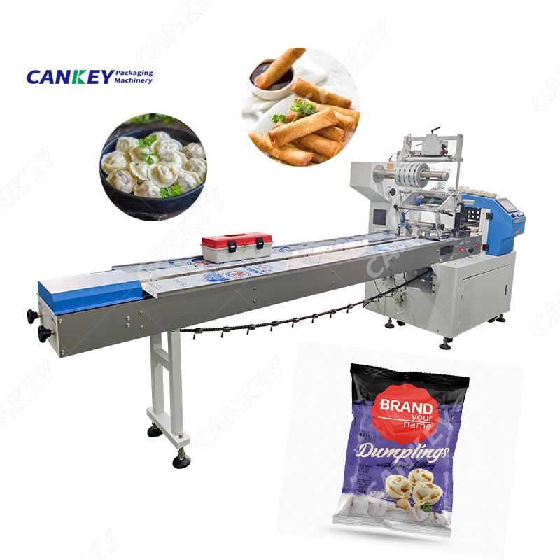 Horizontal Dry Pasta Vermicelli Packaging Spaghetti Spring Roll Dumpling Packing Machine