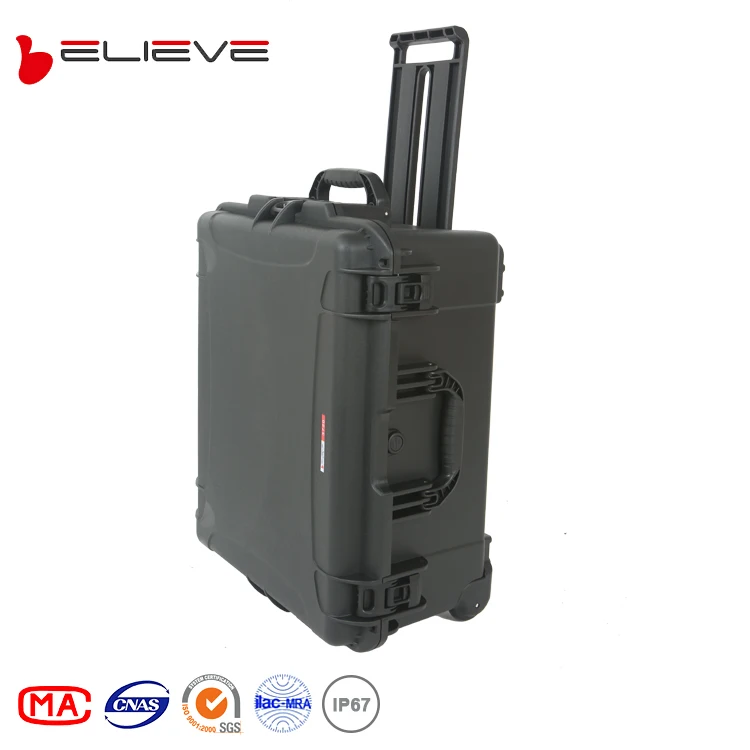 Protective plastic equipment case Tool Box with Foam Carrying case with wheel Tool Case