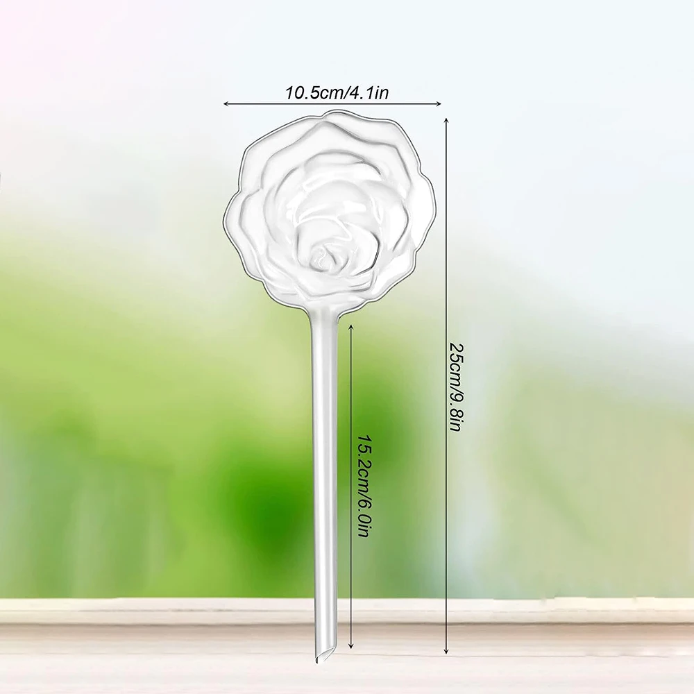 Rose Flower Shaped Automatic Self Water Bulbs Plastic Watering Device Bulbs Drip Irrigation Device Eco-friendly