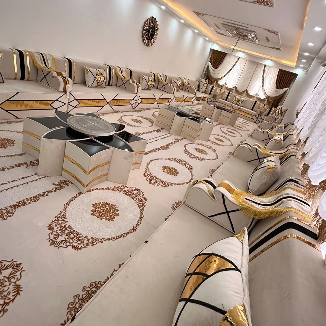 Luxury royal morocco sofa handmade saudi arabia furniture sofa for middle eastern furniture