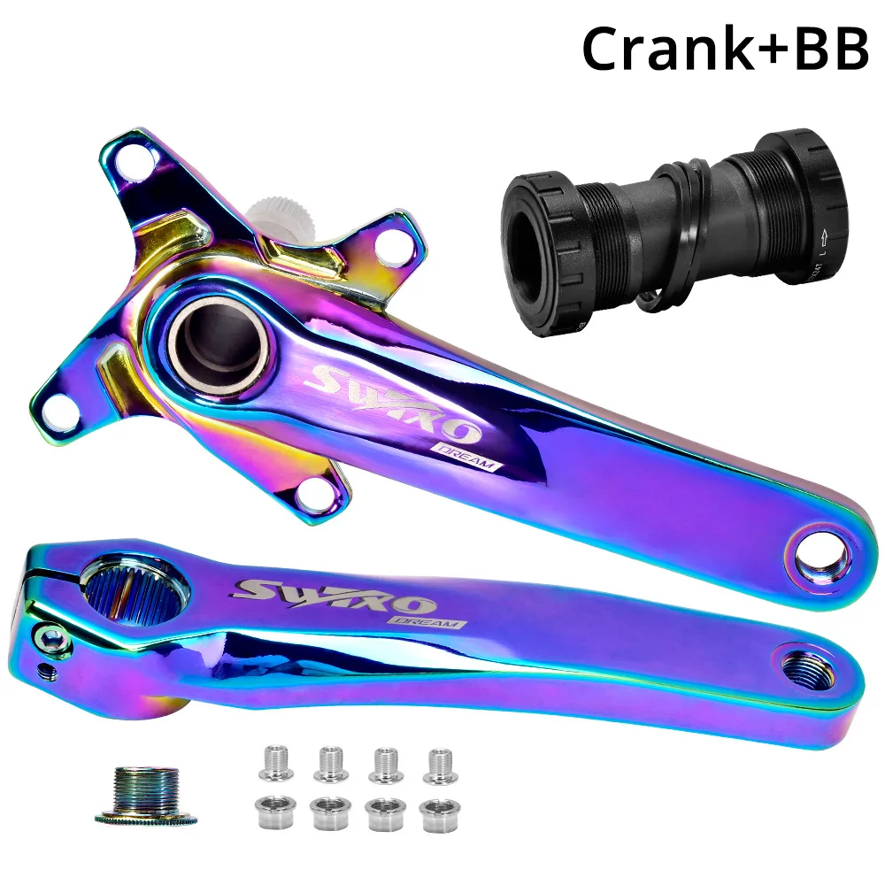 Bicycle accessories Crank MTB Bike chaining 170mm Aluminum Crankset with Bottom Bracket