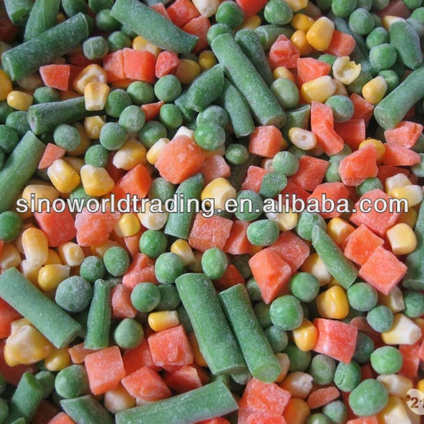 
high quality and vareities pattern of iqf quick frozen mixed vegetable in 2015 new season for food or further production 