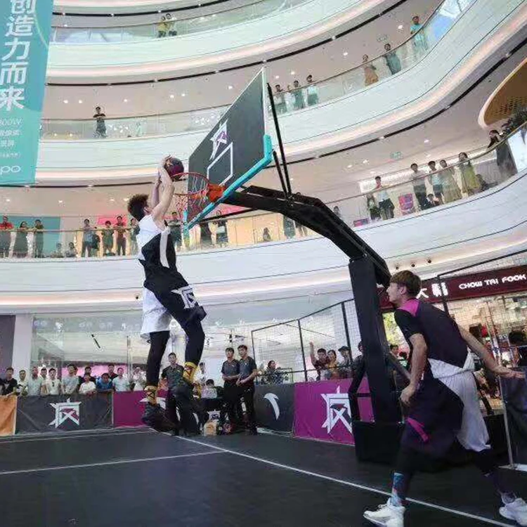 
FIBA test report super quality outdoor removable rubber mat sports floor 3x3 basketball court flooring 