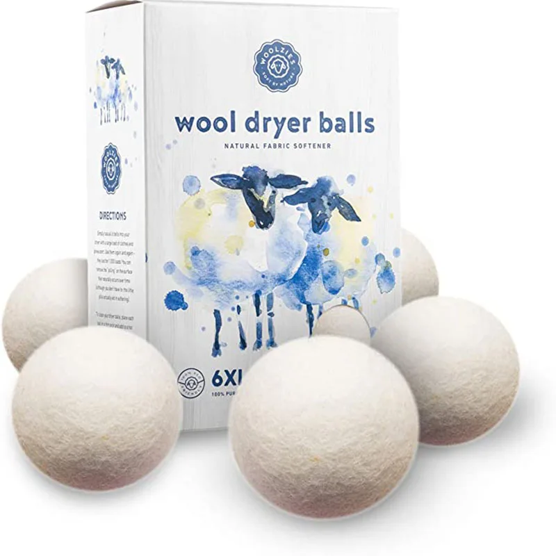 Custom New Zealand Wool Dryer Felt Balls Premium Organic Chemical-Free Reusable Laundry Dryer Discs