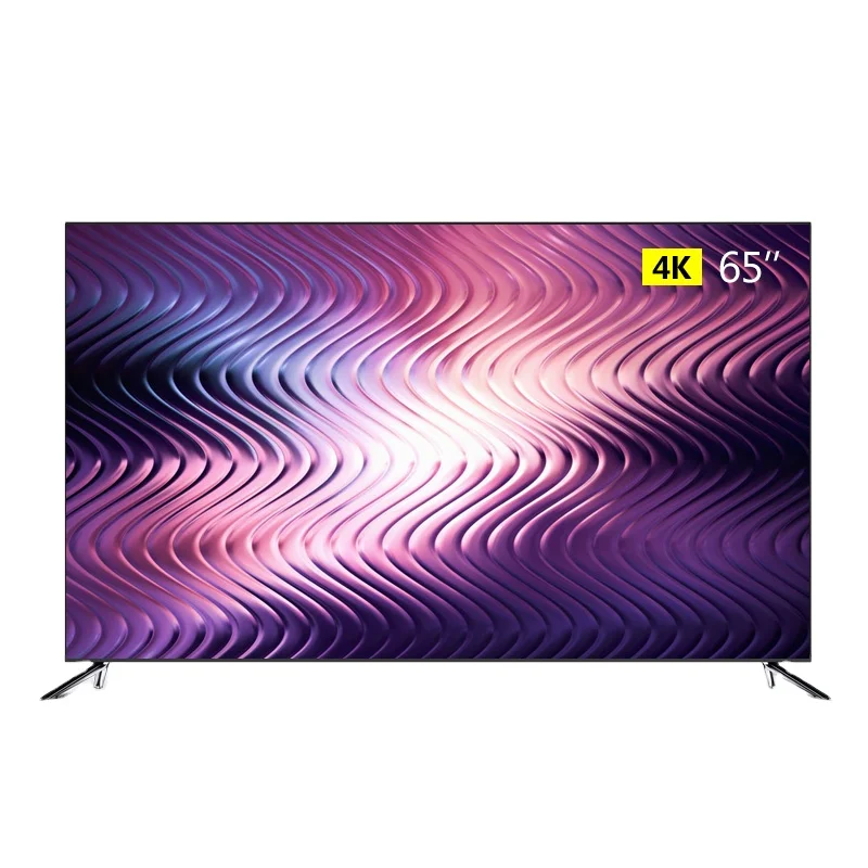 Televisions 65 Inch 4K LED Black Android PLASMA HDMI LCD LED TV 4k Smart Tv Slim Display Solide 2023nouvelle Version HDTV FCC