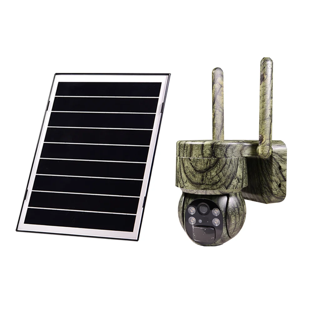 New listed 2MP outdoor wifi 4G SIM card camera AI automatic tracking smart wireless solar security camera