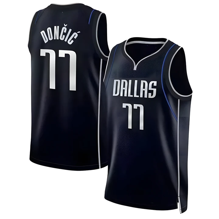 2023 новый сезон баскетбольная майка Dallas #77 Luka Doncic прошитая форма мужские