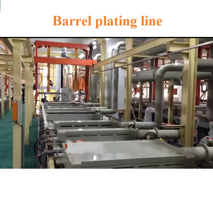High Quality Wholesale Zink Barrel Nickel Chrome Electro Zinc Plating Line