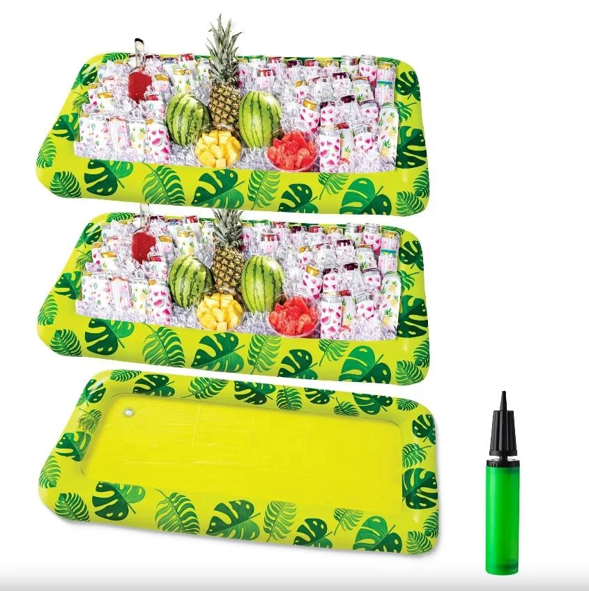 Hot Selling Inflatable Drink Holder Party Ice Bucket Inflatable Cooler Serving Bar Floating Ice Cooler With Air Pump