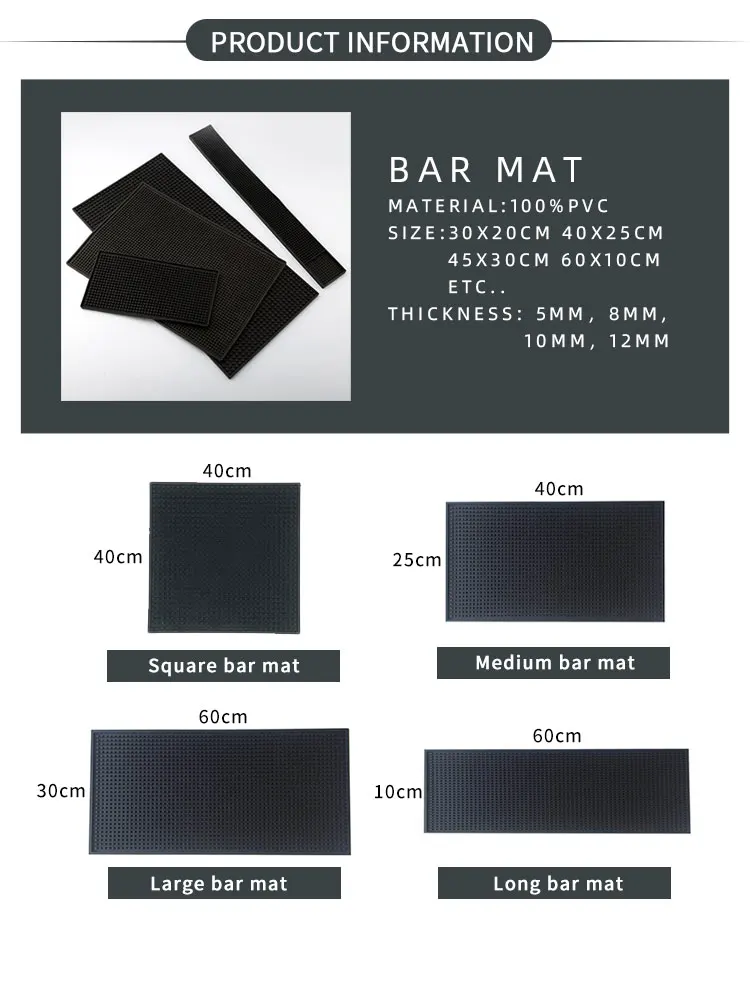 Bar accessories drainage coasters b que grill  bar accessories football teams rails & service runner blank mats