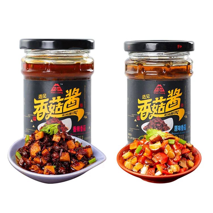210 г пряный горячий соус смешанные ароматы с грибами Shiitake для
