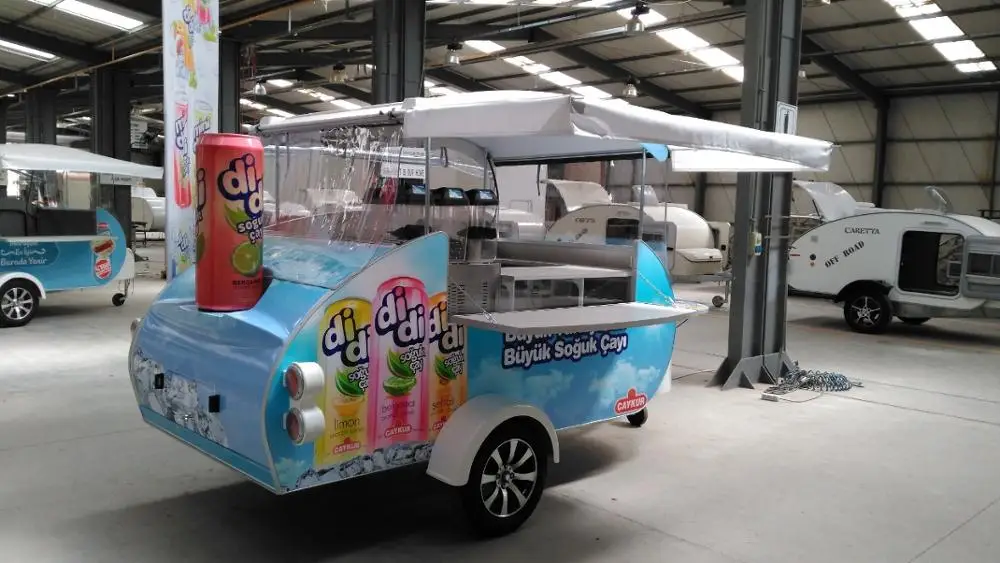 food truck trailer  Caretta Shop Mobile Coffee Carts TRUTH CE Certificate Mobile Fast Food Van Coffee Carts  Trailer For Salle