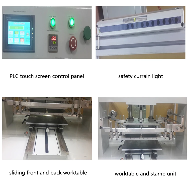 Pneumatic Large Format Big Size Flat For Paper Leather Gold Foil Hot Stamping Machine