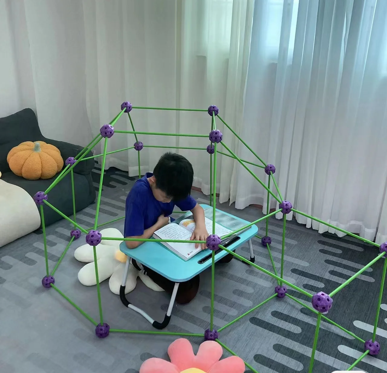 amazon top rated stock plastic pvc glow play tent crazy den game fort building kit set stem 150 130 pieces creative forts