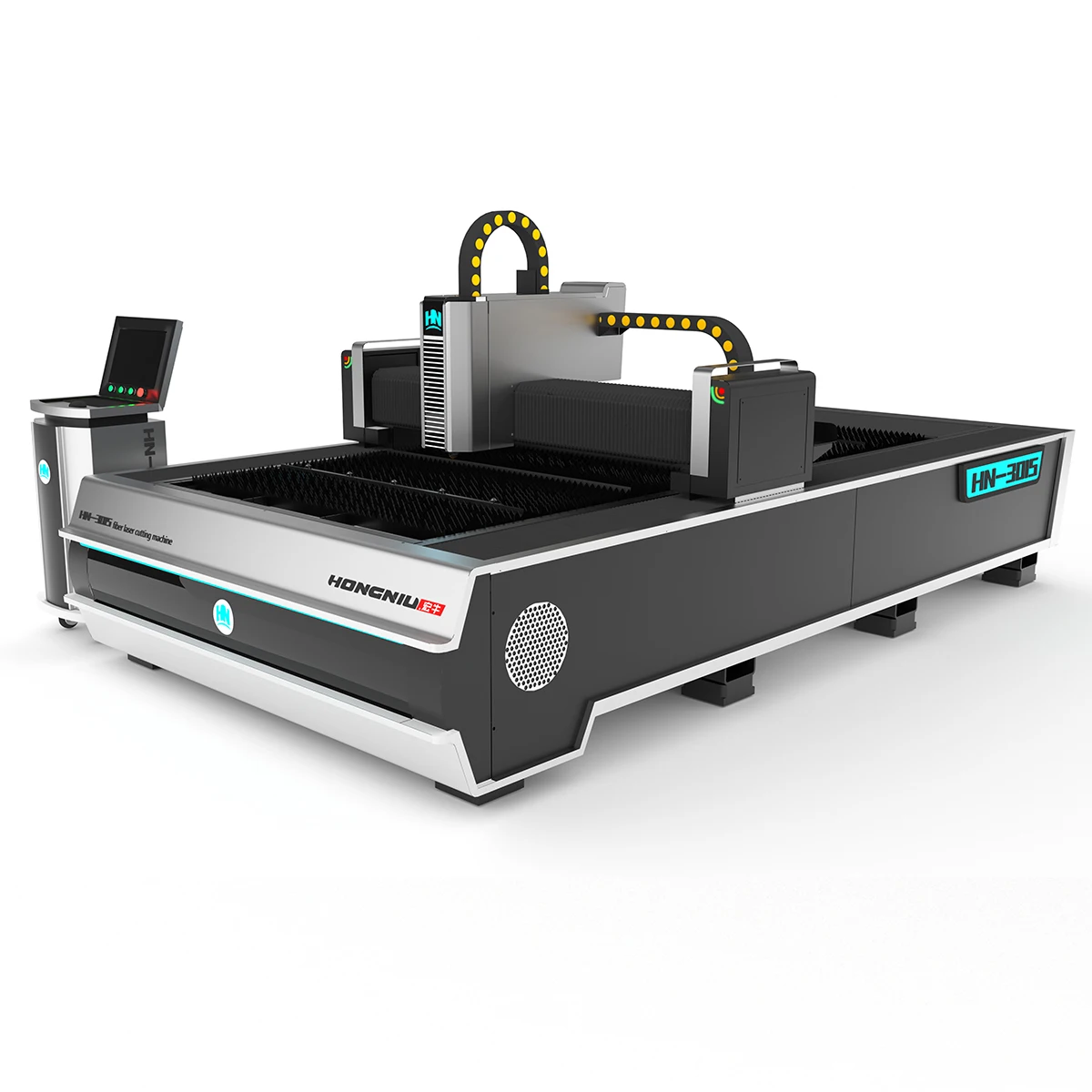 Heavy duty industrial laser cutting machines for steel 3000w 4000w 6000w