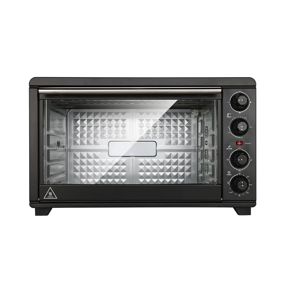 Большая электрическая кухонная духовка-тостер из нержавеющей стали, 60 л