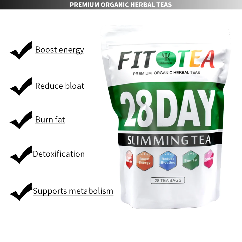 New arrival OEM/ODM 28 Day Fit Tea Slimming Organic Tea Burn Fat and Detox beauty Body Herbal Tea for reduce weight