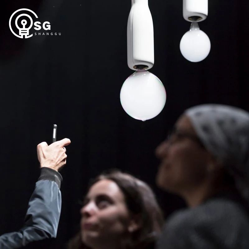 Customized Modern Minimalist Large Art Design Floor Lamp Glass Bubble LED Landscape Lamp