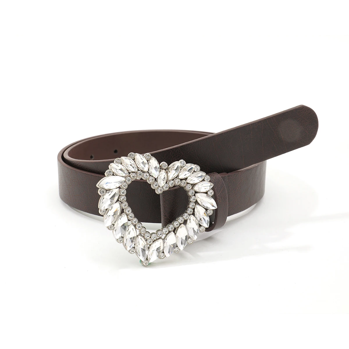 Luxury Women genuine leather accessories rhine stone fashion decorative  belt