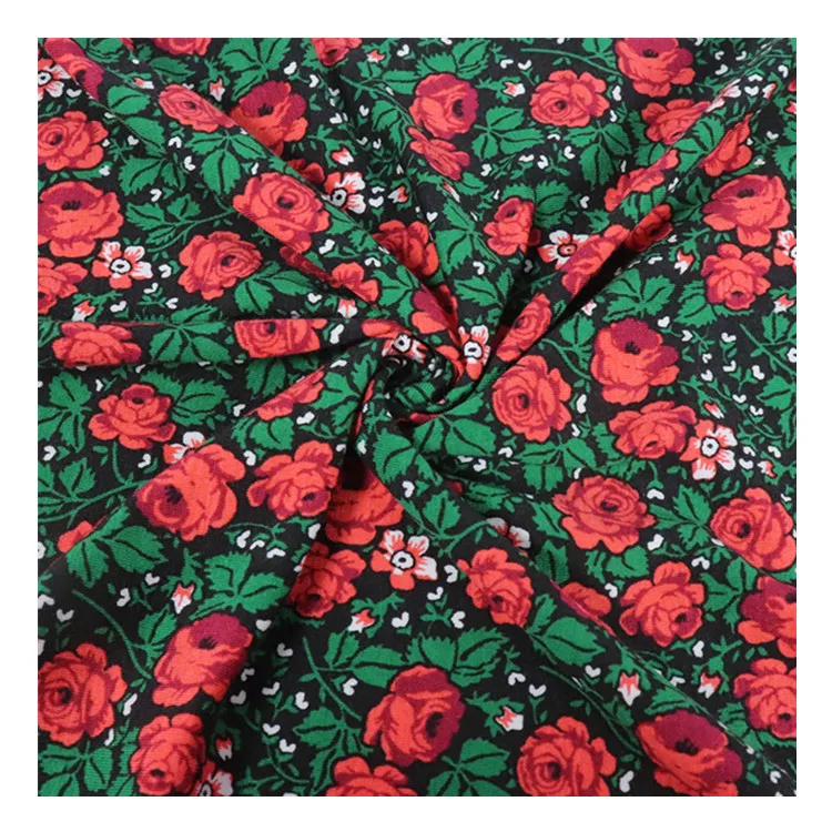 
32s Single Jersey Lenzing Modal Cotton Combed Jersey Print Spandex Fabric 