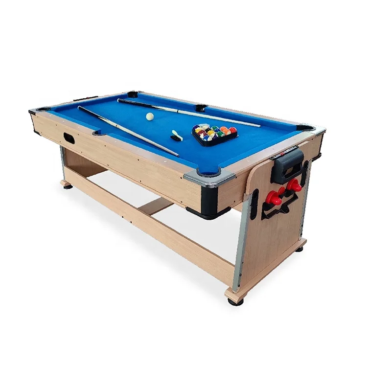 Hot Selling Indoor 4 in 1 Multifunctional Game Table  Snooker Table, Table Tennis Table,  Air Hockey Table, Dinning Table