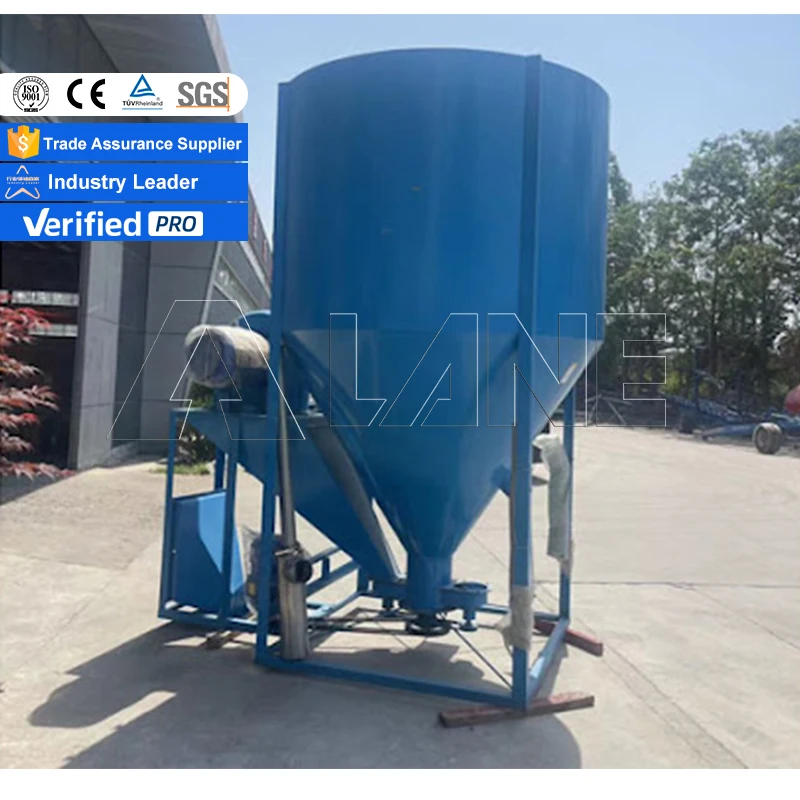 LANE Electric Feed Mixer Hydraulic Feeding Portable Wood Crusher Chicken Feed Grain Corn Crusher