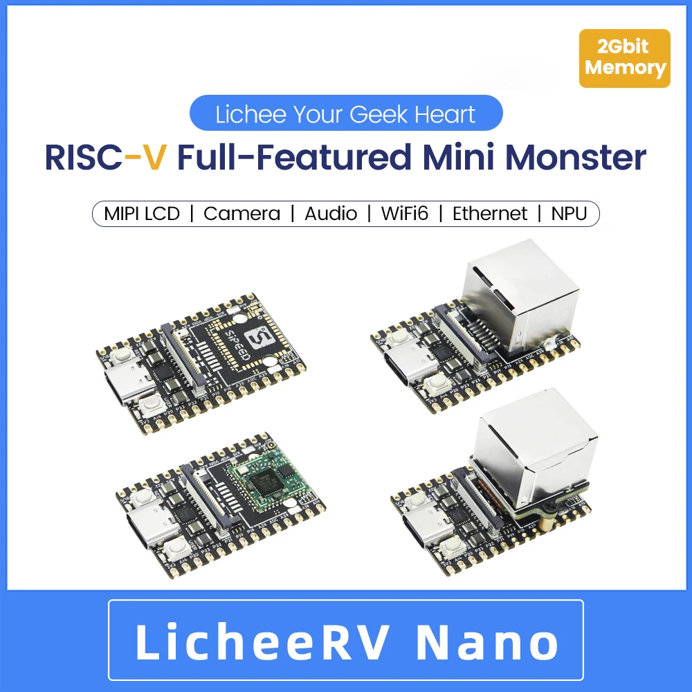 Sipeed LicheeRV Nano с процессором SG2002 экономичный мини-RISC-V IPC/экран развивающие платы