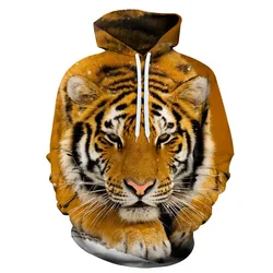 Three - dimensional realistic tiger king pattern 3D Sublimation Sweater