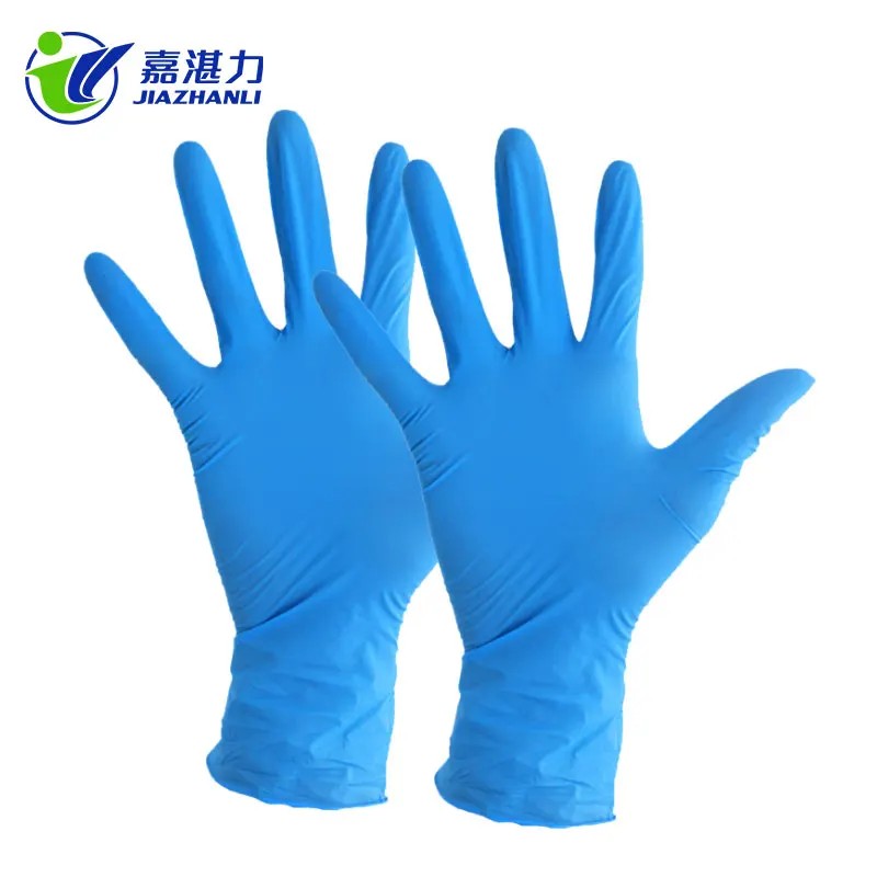 OEM Blue Color Examination Powder Free Disposable Nitrile Glove