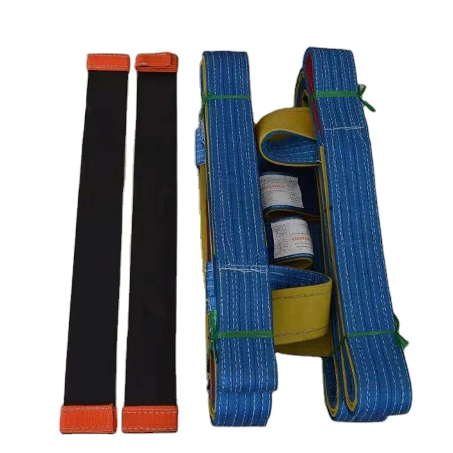 5 layers high intensity polyester glass belt glass webbing sling for glass sheet pack moving with 10 ton loading capacity