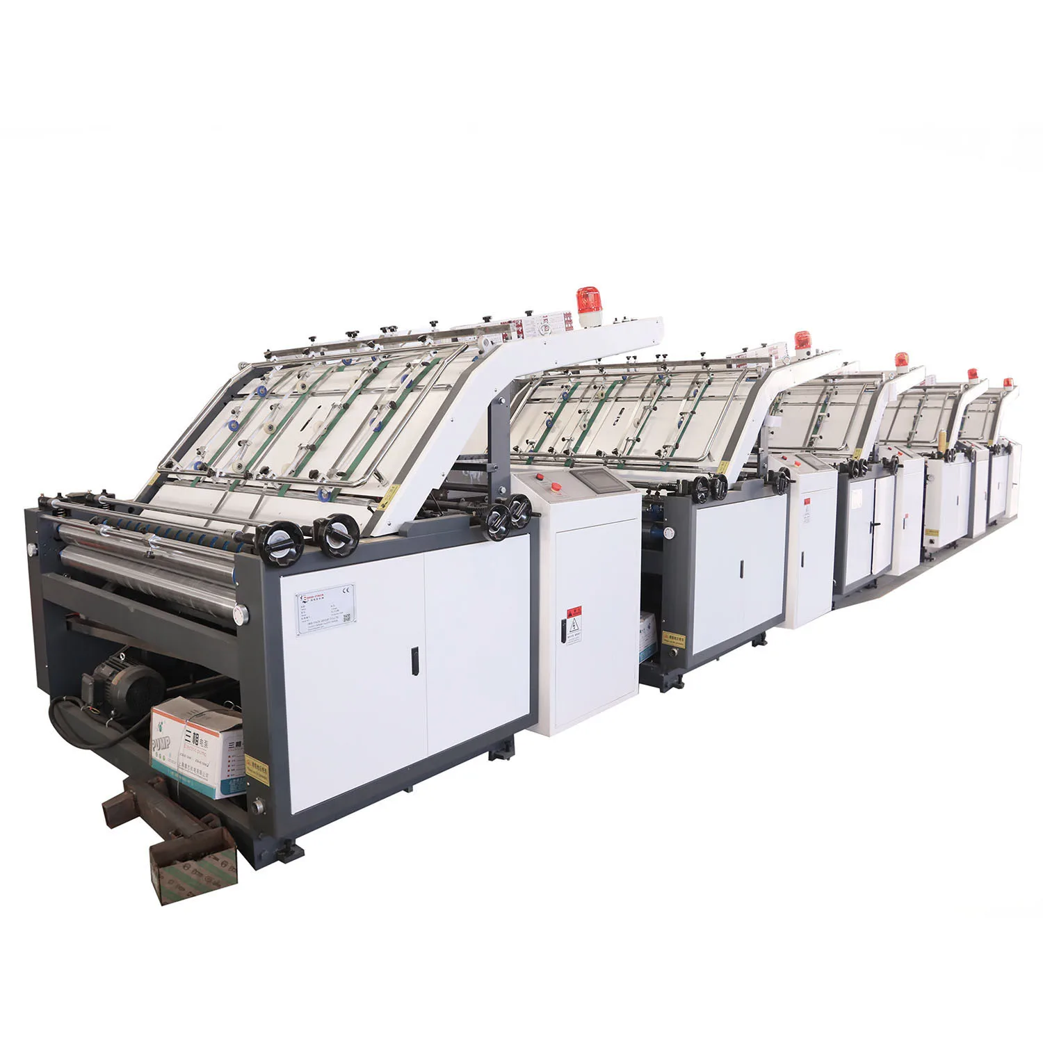 Easy Operation Semi Automatic Flute Laminator Machine Flute Laminating Paper Laminate Machine Flute