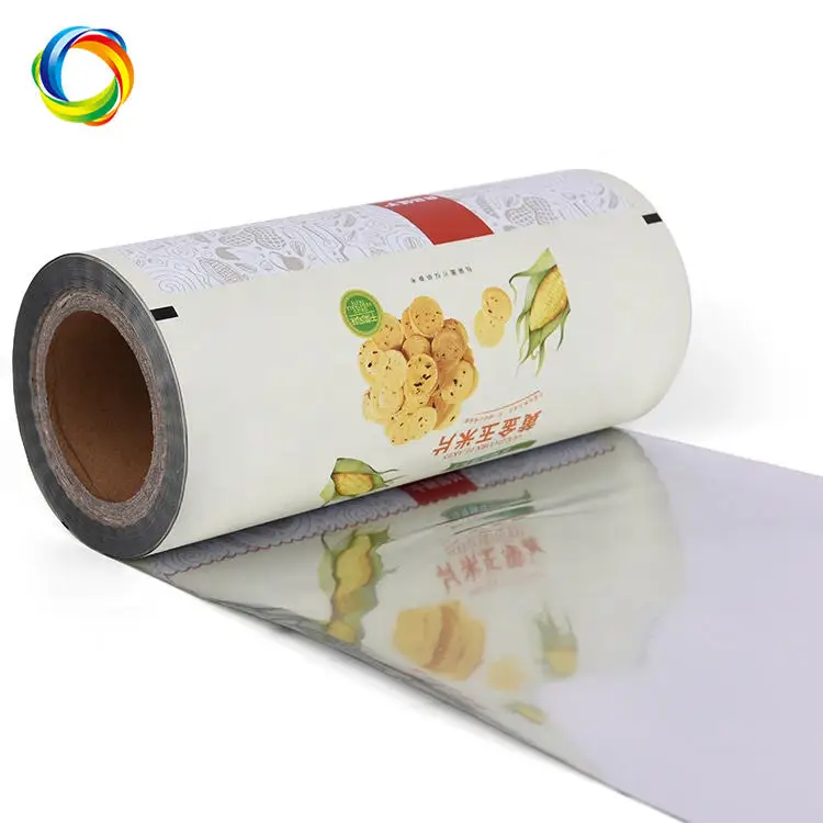 Gravure Printing Custom Size Colored Opaque Food Potato Chips Wrap Packaging Plastic Roll Film For Gummy Candy Sweet Lollipop
