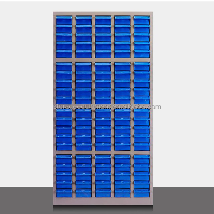Metal drawer parts cabinet, electronic components cabinet for spare parts