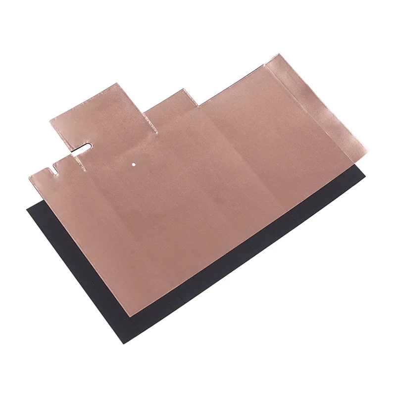 Shield insulation sheet gold copper foil sheet and black PP insulation sheet forming box