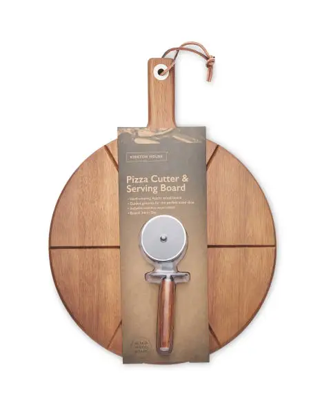 High Quality Modern Design Acacia Wood Pizza Board And Cutter