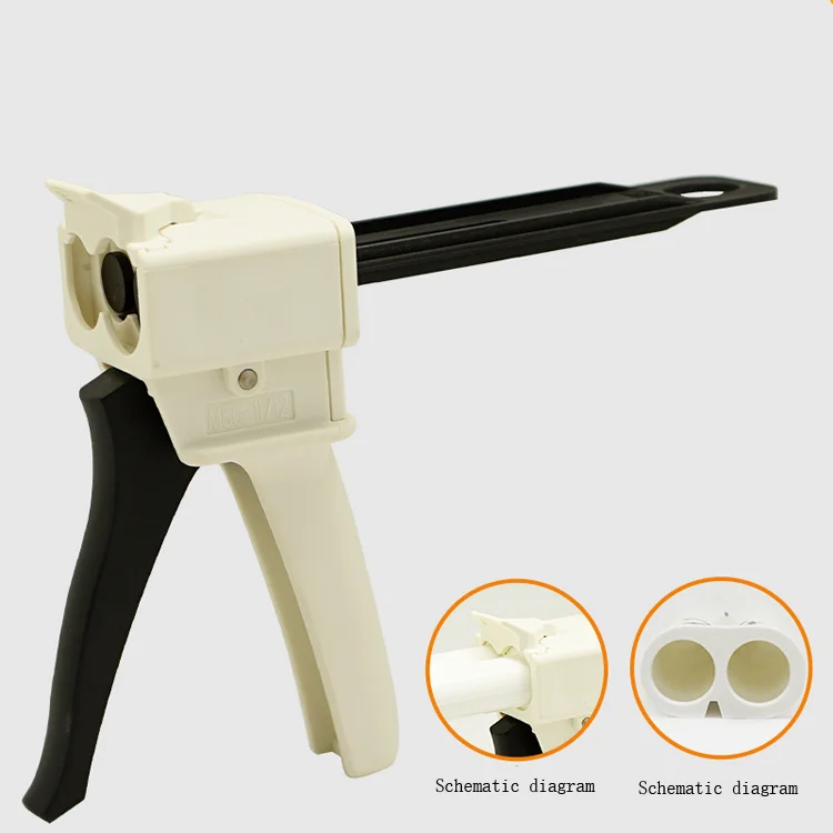 AB Glue Manual 1 1 Two-Component 2 1 Universal Silicone Rubber 50ml Gun Gun Use 4 1 and 10 1 Caulking Gun