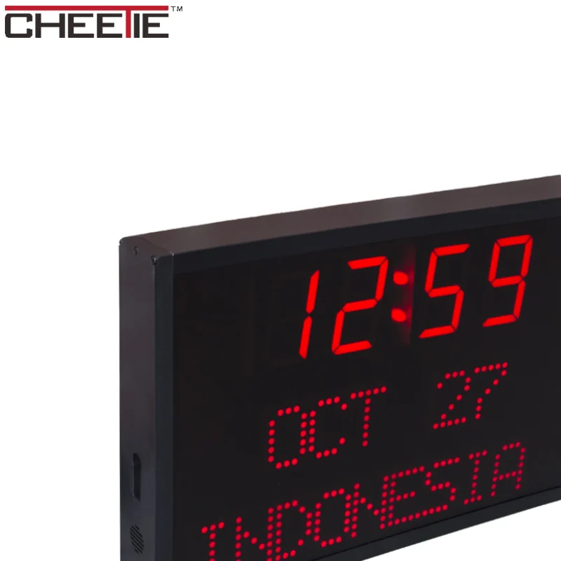 CP0403 точный новый продукт, несколько часовых поясов, цифровые светодиодные настенные часы с мировым временем