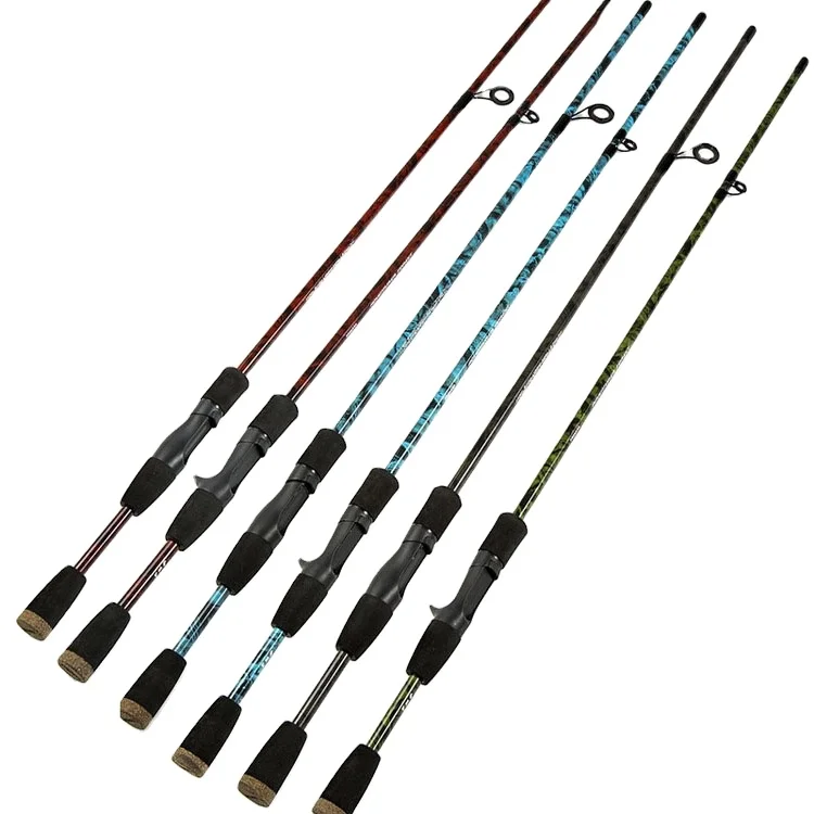 
1.8M Glass Fishing Rod 1/8-3/4oz Lake Lure Casting Rod Hard Glass Spinning Fishing Pole Rod In Low Price 