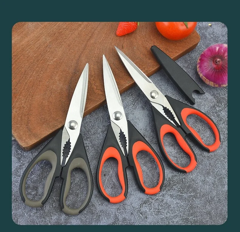 Hot Selling Multifunctional stainless steel kitchen shears meat bone chicken kitchen scissors Sharp Meat Kitchen Scissors