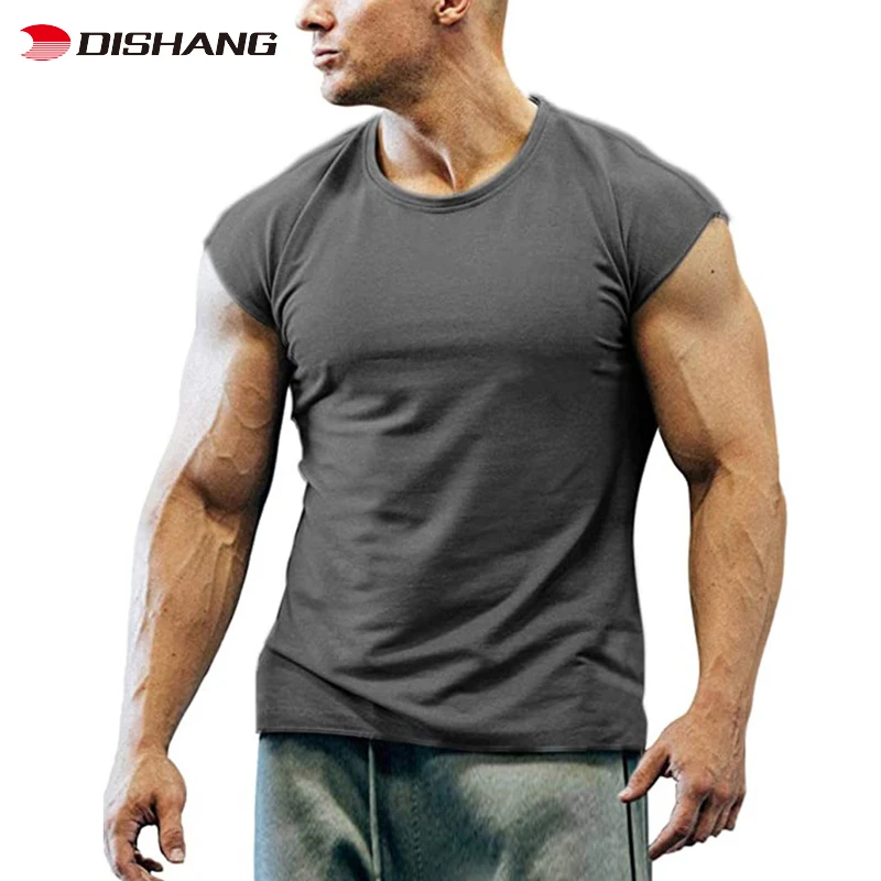 Wholesale Tshirt for Men Pack Clothing Running Slim Fit Sport Muscle Gym Fitted T Shirt 2024