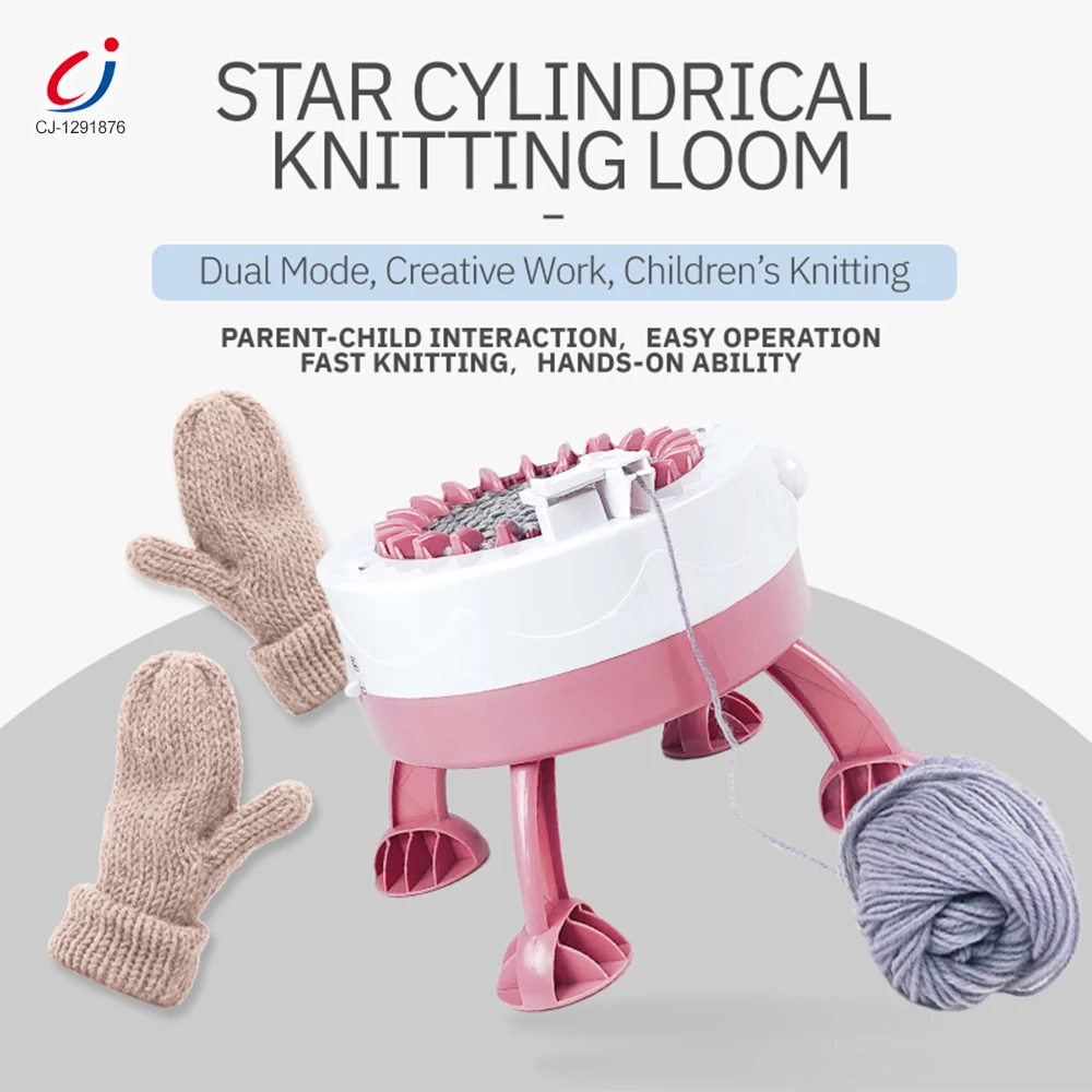 Chengji Diy Make Toys Handmade Children Educational Toys Creative Star Cylinder Wool Knitting Machines Toy