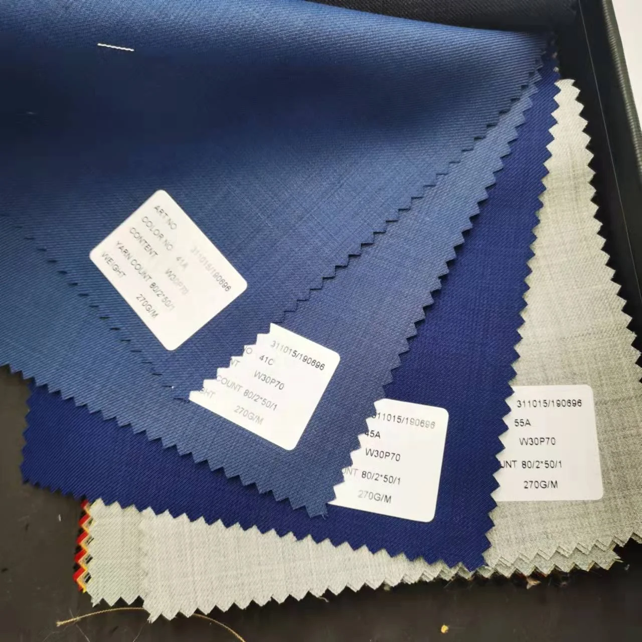 ready to ship beautiful colors  30% merino wool worsted wool suiting fabric serge wholesale