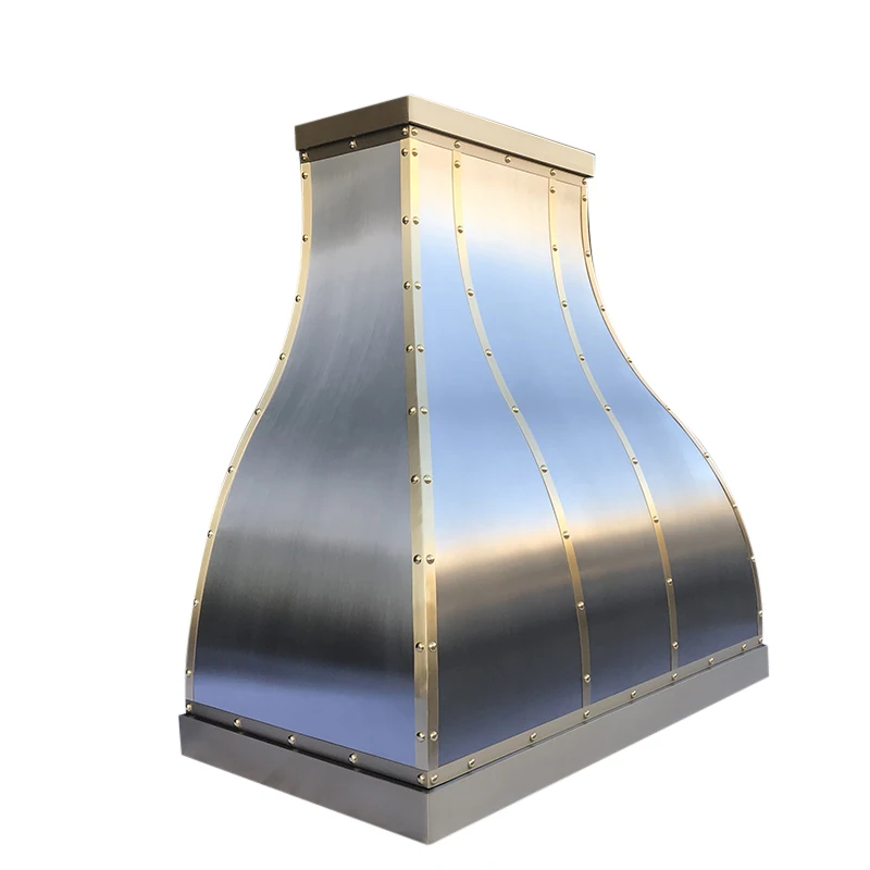 48 inches wall mounted brushed home kitchen range hoods stainless steel