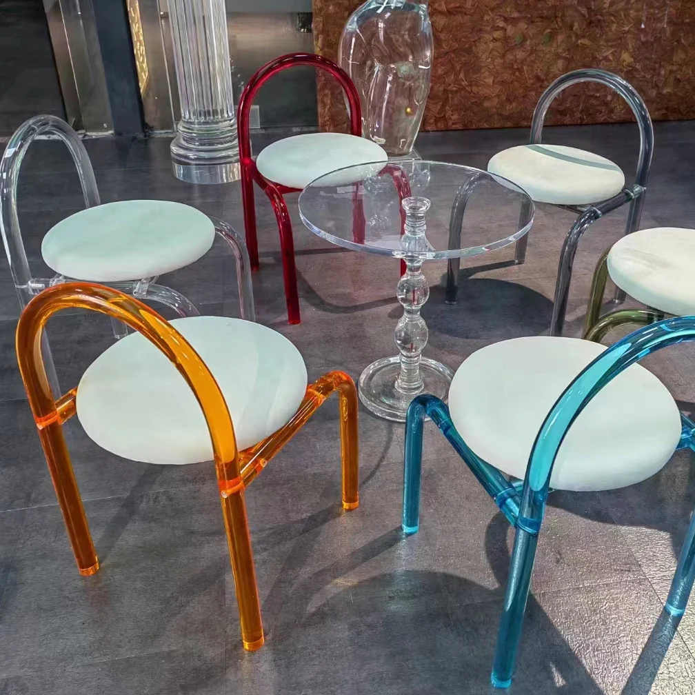 Modern Creative high quality casual dining chair Nordic transparent acrylic plexiglass acrylic chairs